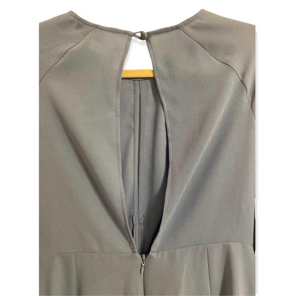 NWT TopShop Blue Flared Sleeve Faux Knot Mini Dress Size 10 - Picture 8 of 8